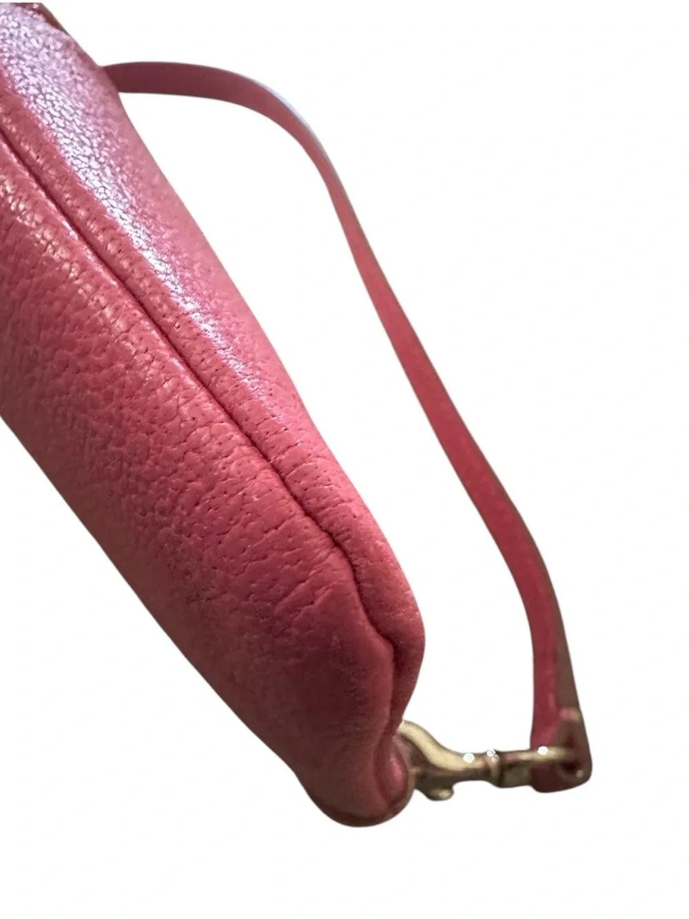 Dooney & Bourke Hot Pink Pebbled Leather Wristlet - Wallet & Clutch